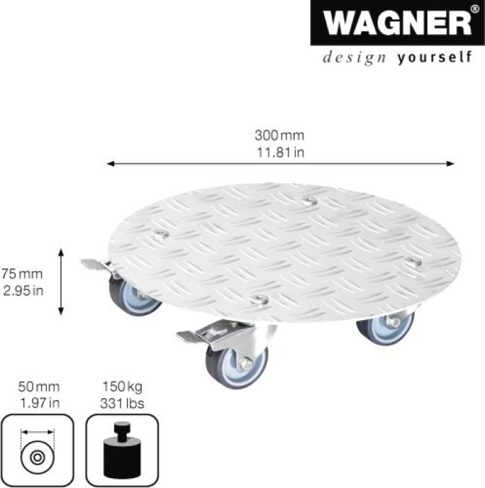 WAGNER Pflanzenroller ALASKA Ø 30, 20700501