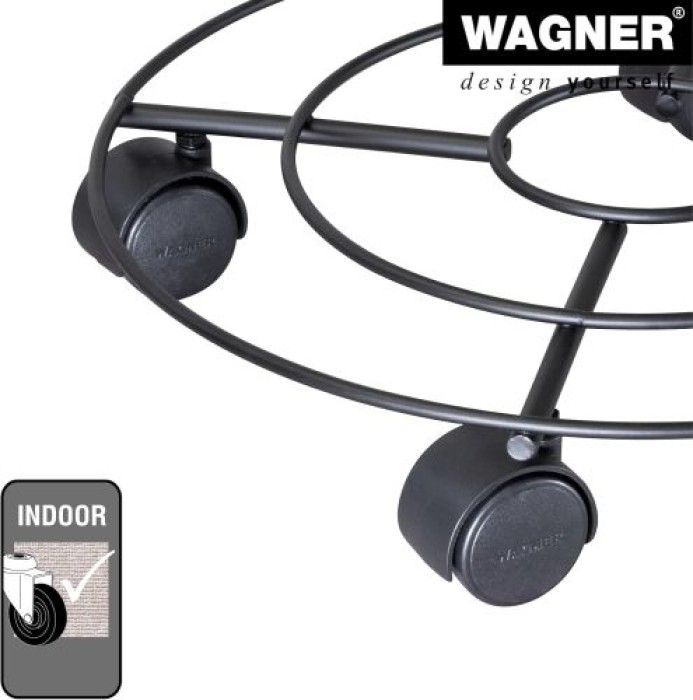 WAGNER Pflanzenroller DRAHT GH 0945, Ø 35 x 6,3 cm, aus beschichtetem Stahl, 20094501