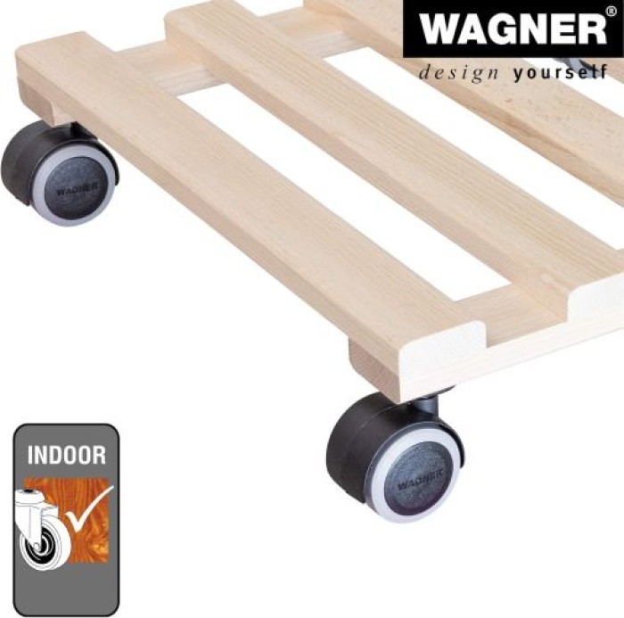 WAGNER Pflanzenroller GH 0438, 34 x 34 x 8 cm, aus Massivholz, 20043801
