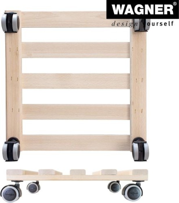 WAGNER Pflanzenroller GH 0438, 34 x 34 x 8 cm, aus Massivholz, 20043801