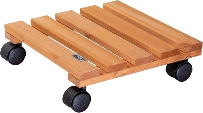 Wagner Pflanzenroller TOSCANA GH 0152, 29 x 29 x 8 cm, aus FSC®-Massivholz, 20015201