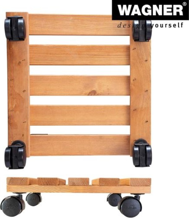 Wagner Pflanzenroller TOSCANA GH 0152, 29 x 29 x 8 cm, aus FSC®-Massivholz, 20015201