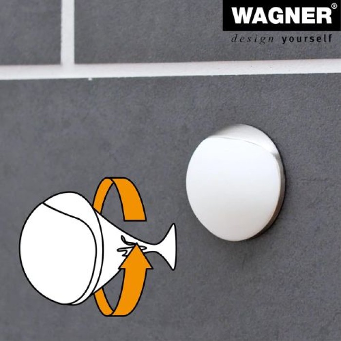 WAGNER Wandtürstopper SCREW OR GLUE WALL EH 5130, DM 38 x 16 mm, 15513011