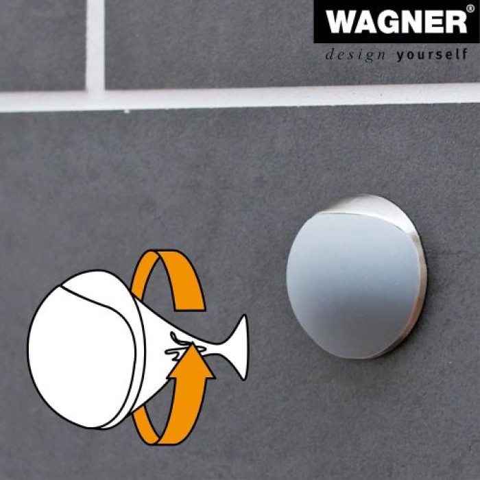 WAGNER Wandtürstopper SCREW OR GLUE WALL EH 5132, 38 x 16 mm, 15513211