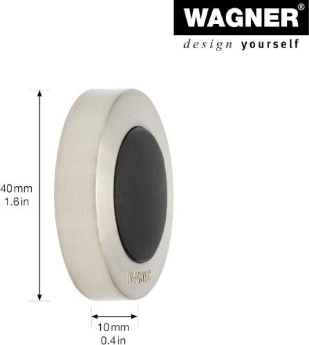 WAGNER Wandtürstopper SCREW OR GLUE WALL EH 5140, 38 x 14 mm, 15514011