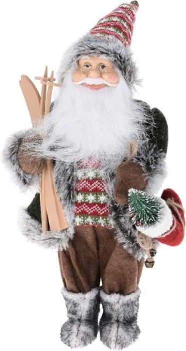 Weihnachtsmann mit Ski, Höhe 57 cm ASK001250