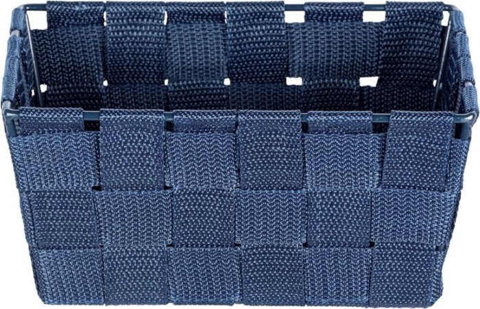 WENKO Aufbewahrungskorb Adria Mini Dunkelblau, 19 x 9 x 14 cm, 23783100