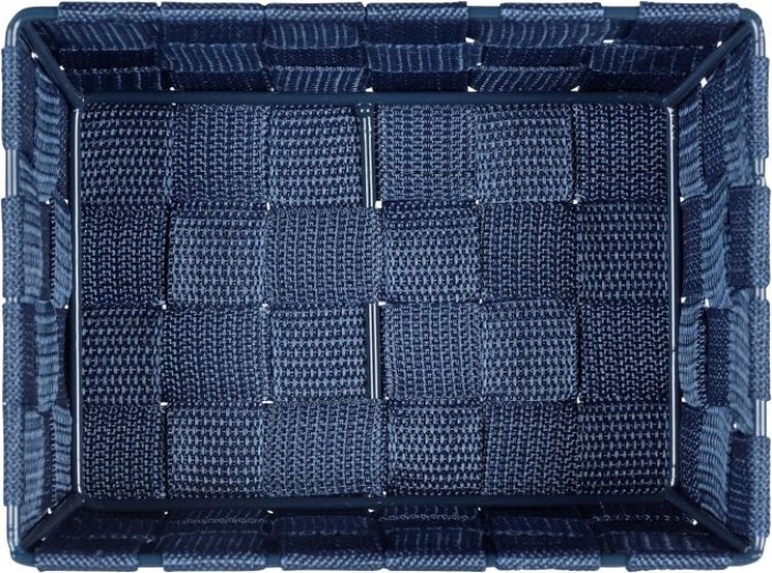 WENKO Aufbewahrungskorb Adria Mini Dunkelblau, 19 x 9 x 14 cm, 23783100