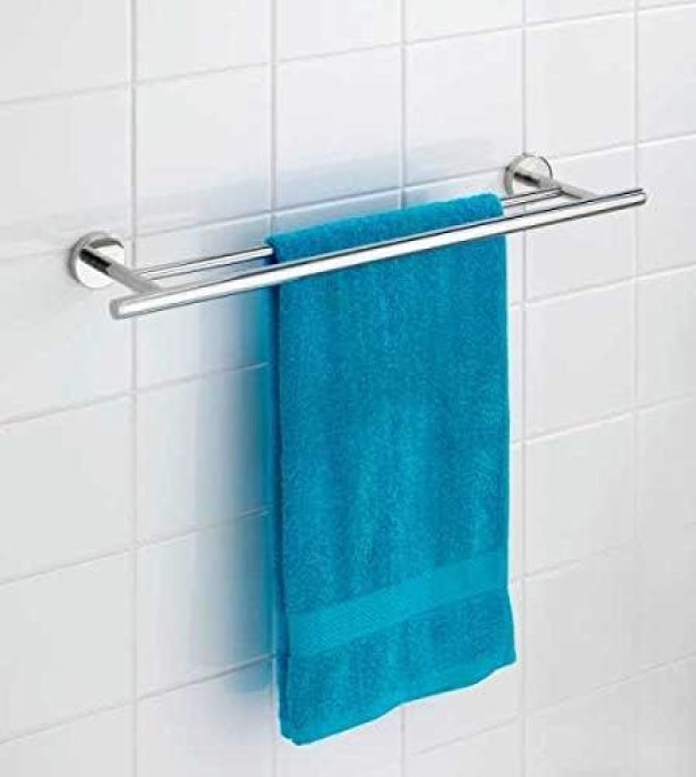 WENKO Badetuchstange Duo Mod. Bosio glänzend Edelstahl rostfrei, 20215100