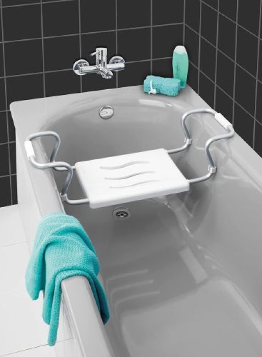 WENKO Badewannensitz Secura, Weiß, ausziehbar, Kunststoff, 17930100