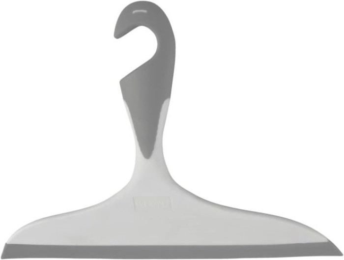 WENKO Badezimmerwischer Loano Grau, 23 x 17 x 2,5 cm, 21832100