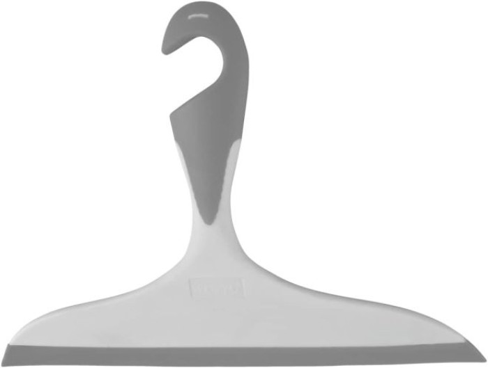 WENKO Badezimmerwischer Loano Grau, 23 x 17 x 2,5 cm, 21832100