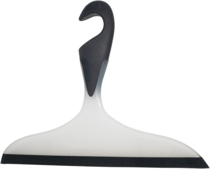 WENKO Badezimmerwischer Mod. Loano Schwarz/Weiß, 23 x 17 x 2,5 cm, 18752100