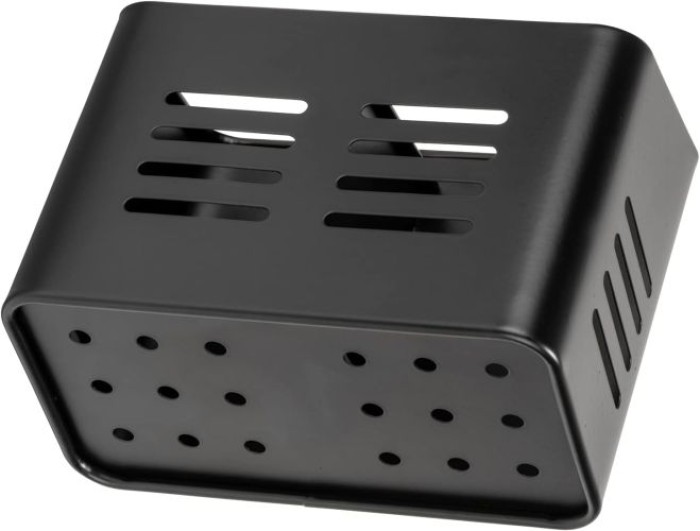 WENKO Besteckkorb Mod. Baco Schwarz aus pulverbeschichtetem Metal, 16 x 13,5 x 9 cm, 55024100