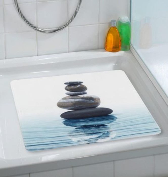 WENKO Duscheinlage Mod. Meditation 54x54 cm 54 x 54 cm, 23155100