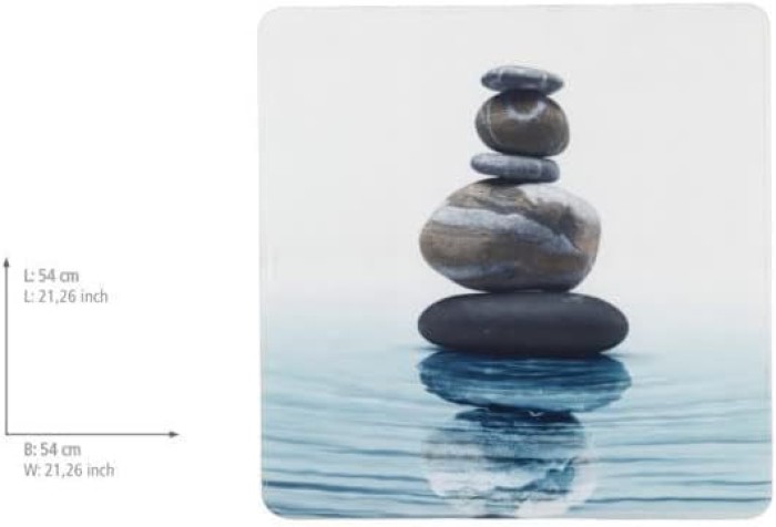 WENKO Duscheinlage Mod. Meditation 54x54 cm 54 x 54 cm, 23155100
