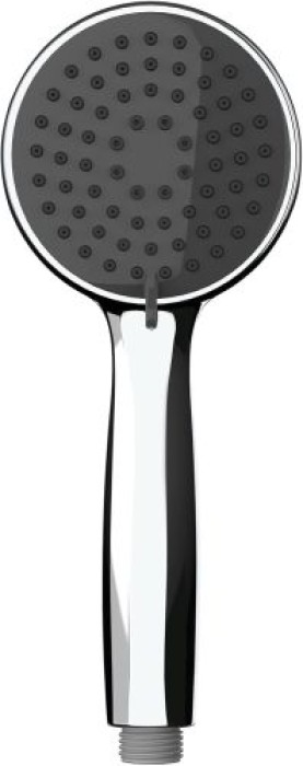 WENKO Duschkopf Mod. Basic Grau Ø 10 cm, 3 Funktionen Silber, 23945100