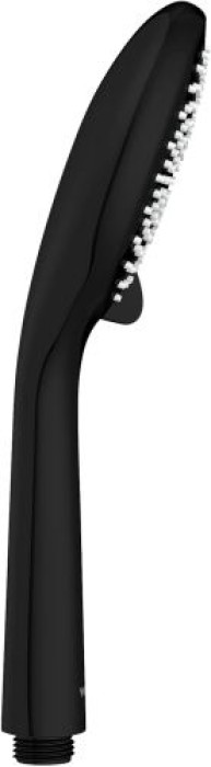 WENKO Duschkopf Watersaving Schwarz matt Ø 11 cm, 24924100
