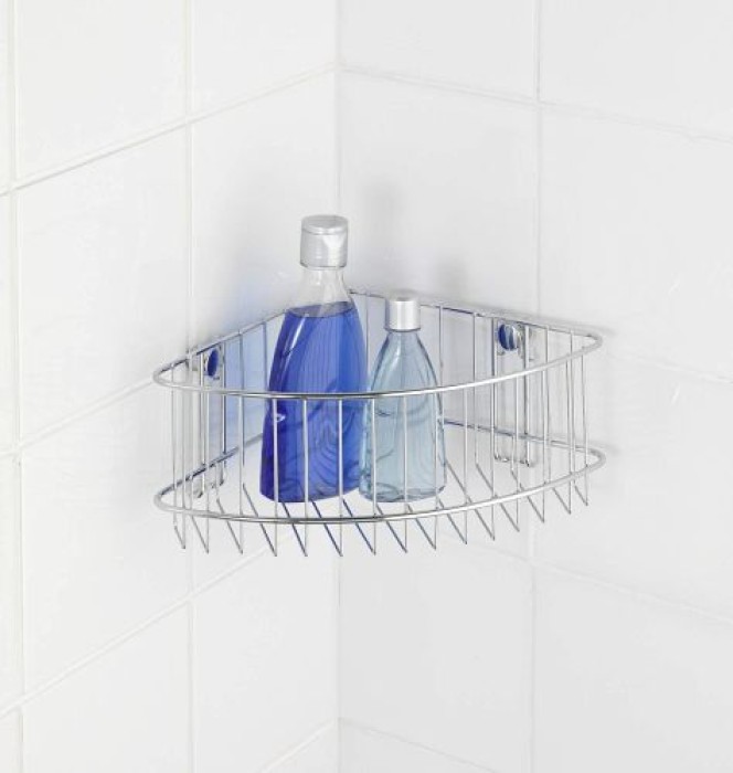 WENKO Eckablage groß Classic - Stahl, 21431100