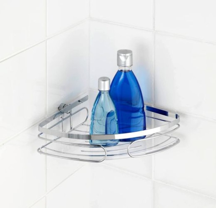 WENKO Eckablage Premium Edelstahl, Rostfrei, Glänzend, 20411100
