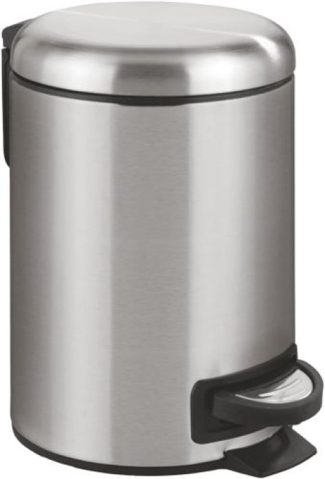 WENKO Kosmetik Treteimer Leman Easy Close, Edelstahl, 3 Liter mit herausnehmbarem Einsatz, 22702100