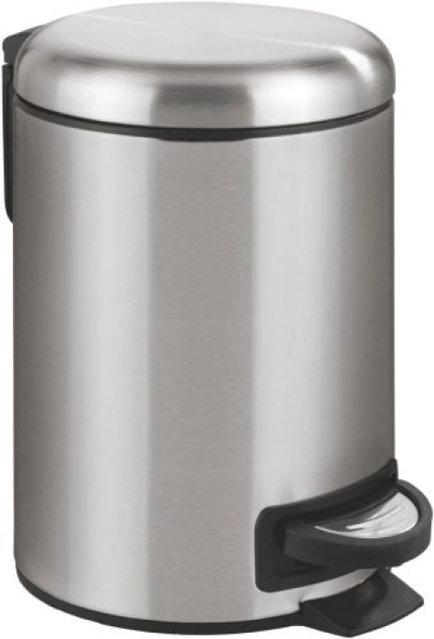 WENKO Kosmetik Treteimer Leman Easy Close, Edelstahl, 3 Liter mit herausnehmbarem Einsatz, 22702100
