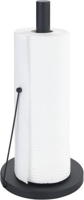 WENKO Küchenrollenhalter Mod. Clayton Schwarz pulverbeschichtetes Metall, 55015100