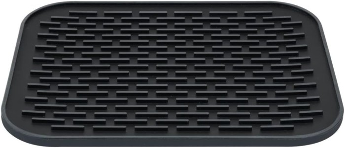 WENKO Silikonablage Mod. Minu Schwarz aus hitzebeständigem Silikon, 55006100