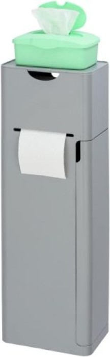 WENKO Stand WC-Garnitur Mod. Imon 6 in 1 Grau matt mit Ablage, 24213100