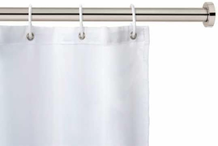 WENKO Teleskop-Duschstange Luz, ausziehbar inkl. Wandadapter, Ø 28 mm x 70 - 115 cm, 24884100