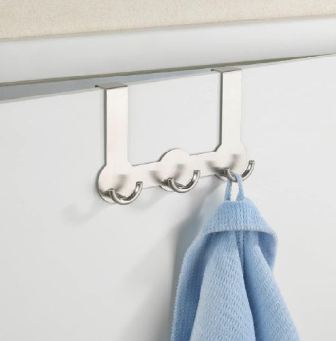 WENKO Türgarderobe Rondo 3 Haken, Edelstahl rostfrei, 4468040100