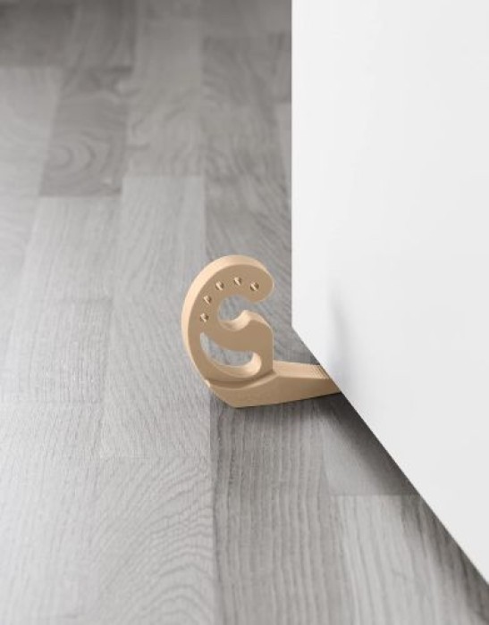 WENKO Türstopper und Fensterstopper Multi-STOP® Beige für Türen, Fenster und Schubladen, 50512100