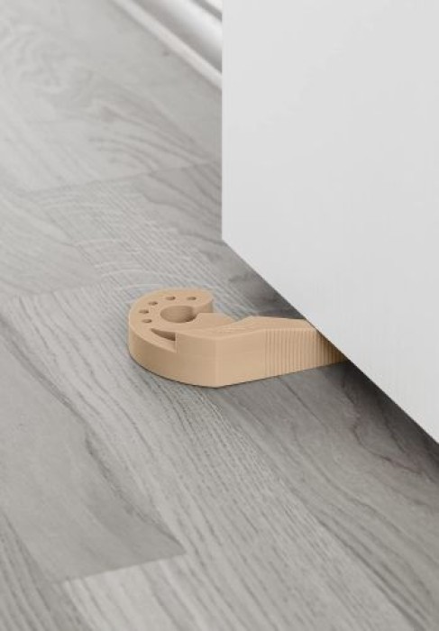 WENKO Türstopper und Fensterstopper Multi-STOP® Beige für Türen, Fenster und Schubladen, 50512100