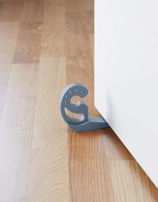 WENKO Türstopper und Fensterstopper Multi-STOP® Blau-Grau für Türen, Fenster und Schubladen, 50513100