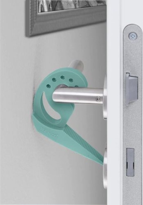 WENKO Türstopper und Fensterstopper Multi-STOP® Mint für Türen, Fenster und Schubladen, 50514100
