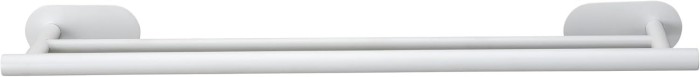 WENKO Turbo-Loc® Badetuchstange Duo Mod. Orea White matt, 60 cm aus rostfreiem Edelstahl, 26005100