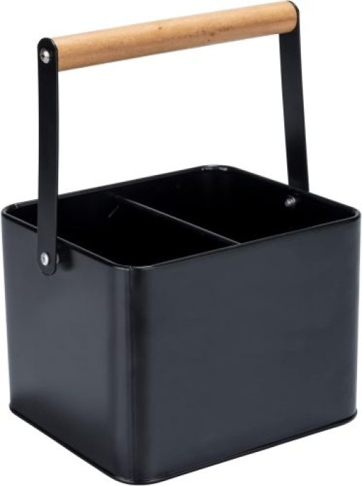 WENKO Utensilienkorb Mod. Baco Schwarz robuster Tragekorb, 55023100
