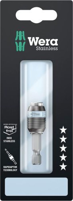 Wera 3888/4/1 K SB Rapidaptor Universalhalter, Edelstahl, 1/4 Zoll x 50 mm, 05073616001