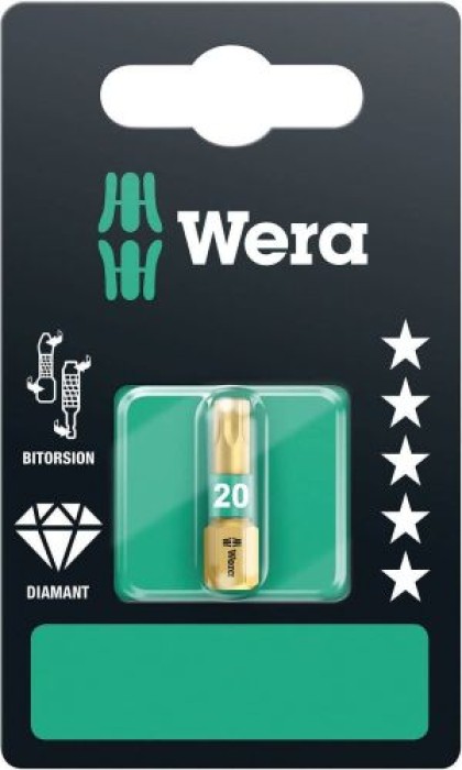 Wera 867/1 BDC Torx Bits SB, TX 20 x 25 mm, 05134376001