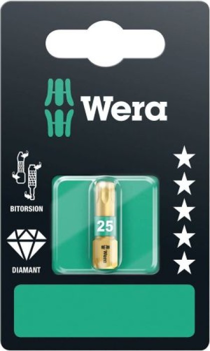 Wera 867/1 BDC Torx Bits, TX 25 x 25 mm, 05134377001