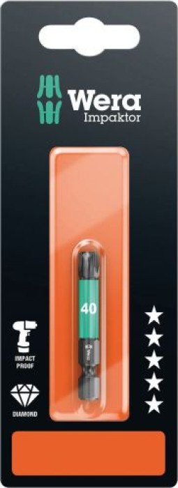 Wera 867/4 IMP DC SB Impaktor Bits, TX 40 x 50 mm, 05073967001