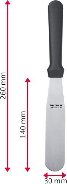 Westmark Streichpalette Master Line, 14 x 3 cm, gerade, flexibel, 31192270