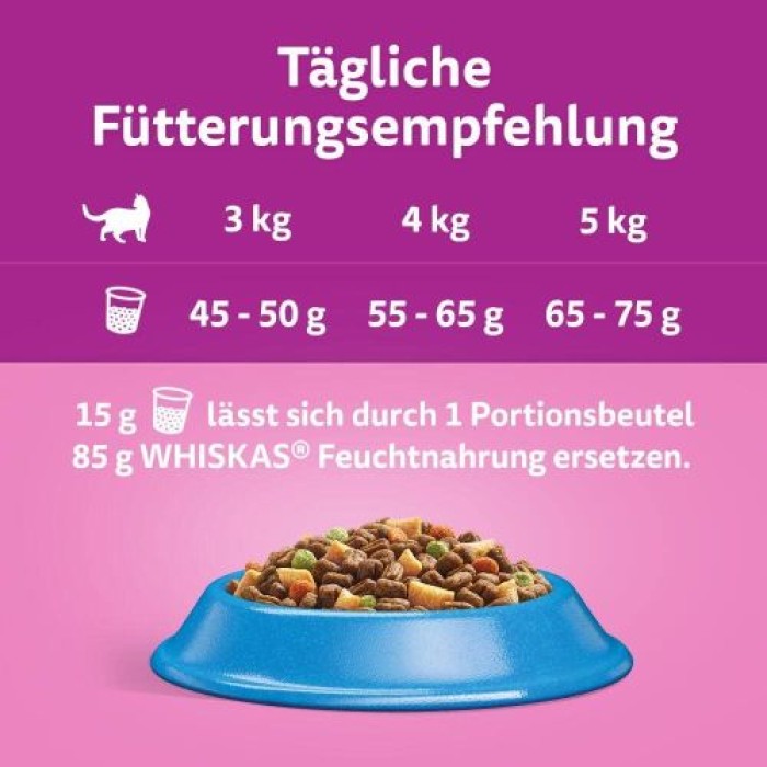 Whiskas Adult 1+ Trockenfutter Thunfisch, 7kg (1 Packung) - Katzentrockenfutter für erwachsene Katzen - unterschiedliche Produktverpackungen erhältlich Thunfisch 7 kg (1er Pack) 438741