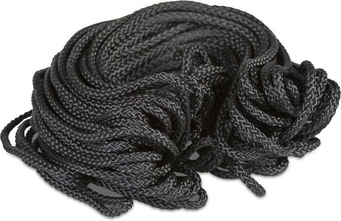 Windhager Befestigungsseil für Katzenschutz-Netz, Schnur zum Befestigen, 20 m, schwarz, 06777