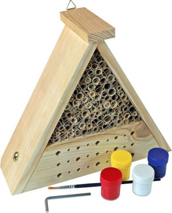 Windhager Insektenhotel BEE, inklusive Farbset zum Bemalen, 06944