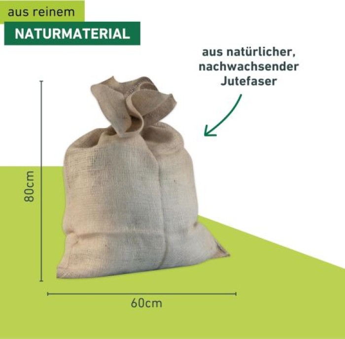 Windhager Jute Sack Winterschutz Natur, 80 x 60 cm, 6386