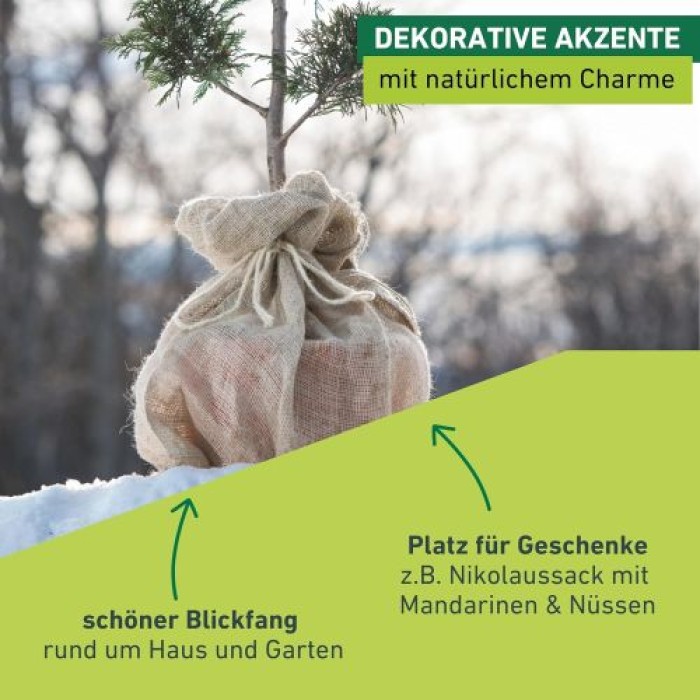 Windhager Jute Sack Winterschutz Natur, 80 x 60 cm, 6386