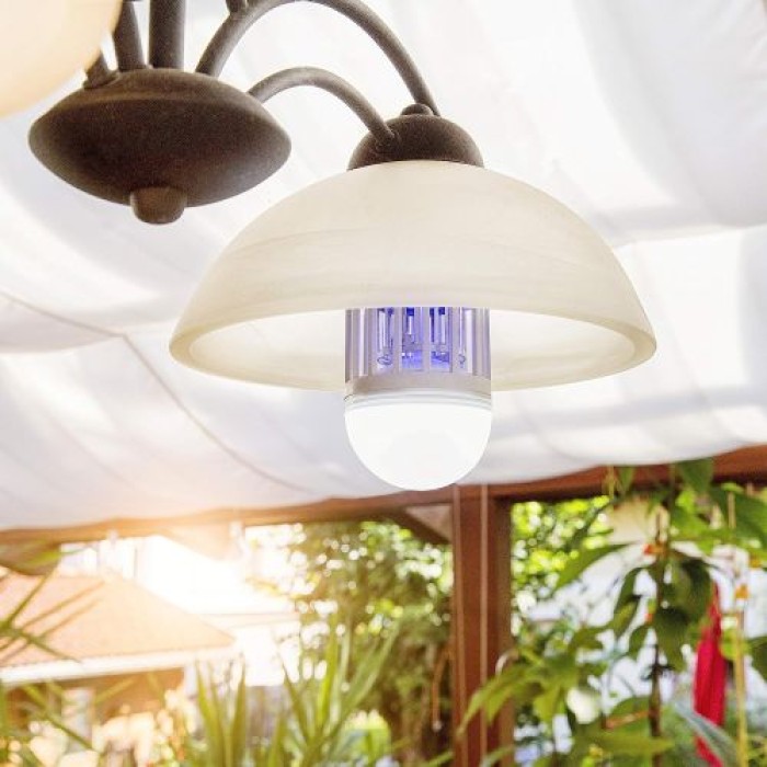 Windhager Lichtfalle-Leuchtmittel 2in1, Insektenvernichter mit integrierter LED Lampe,  03519