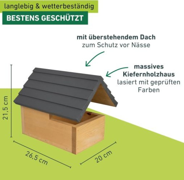 Windhager Nistkasten Loggia, 21,50 x 26,50 x 20 cm, 07675
