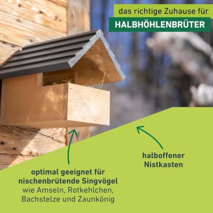 Windhager Nistkasten Loggia, 21,50 x 26,50 x 20 cm, 07675